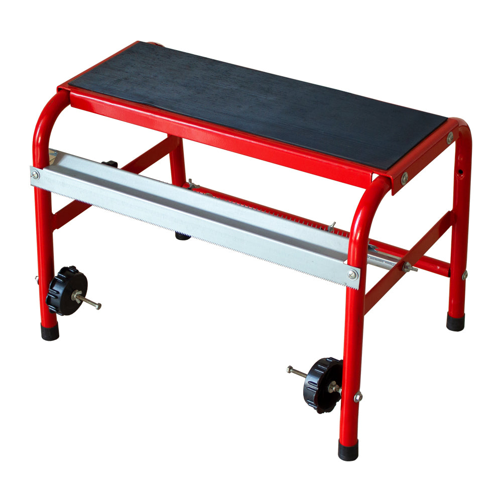 18" Portable Step Stool Masking Machine, Holds Auto Masking Paper & Tape