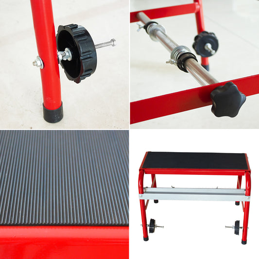 18" Portable Step Stool Masking Machine, Holds Auto Masking Paper & Tape