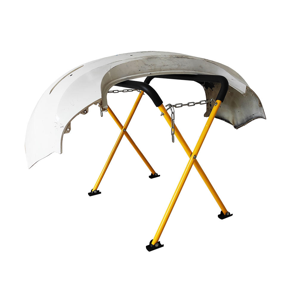 Heavy Duty Work Stand Bench portable adjustable Paint Door Fender Hood Bumper Yellow