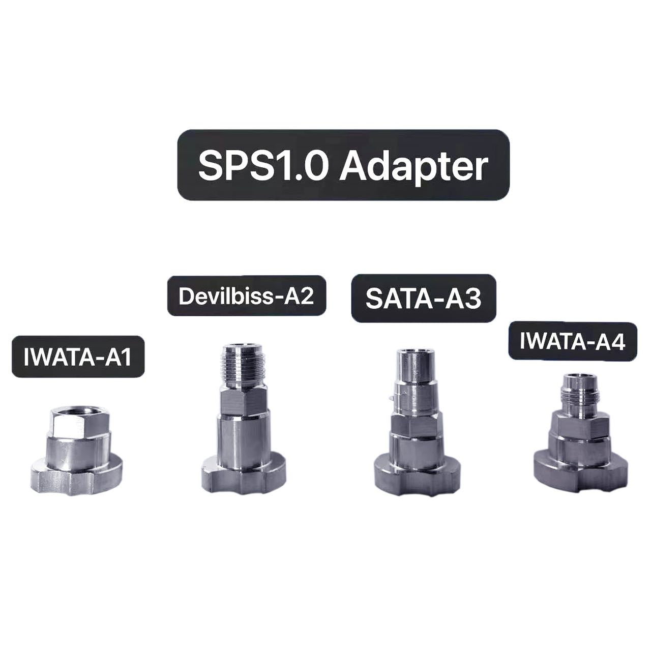 Paint Spray Gun Adapter PPS SPS System Male Female Iwata Devilbiss Sata Iwata