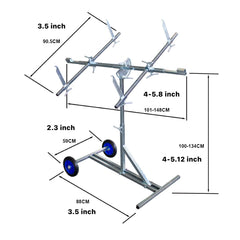 Haivey  Auto Rotating Paint Stand Wheel&Lock Fender Door Hoods Wings Bonnets Wings Hood
