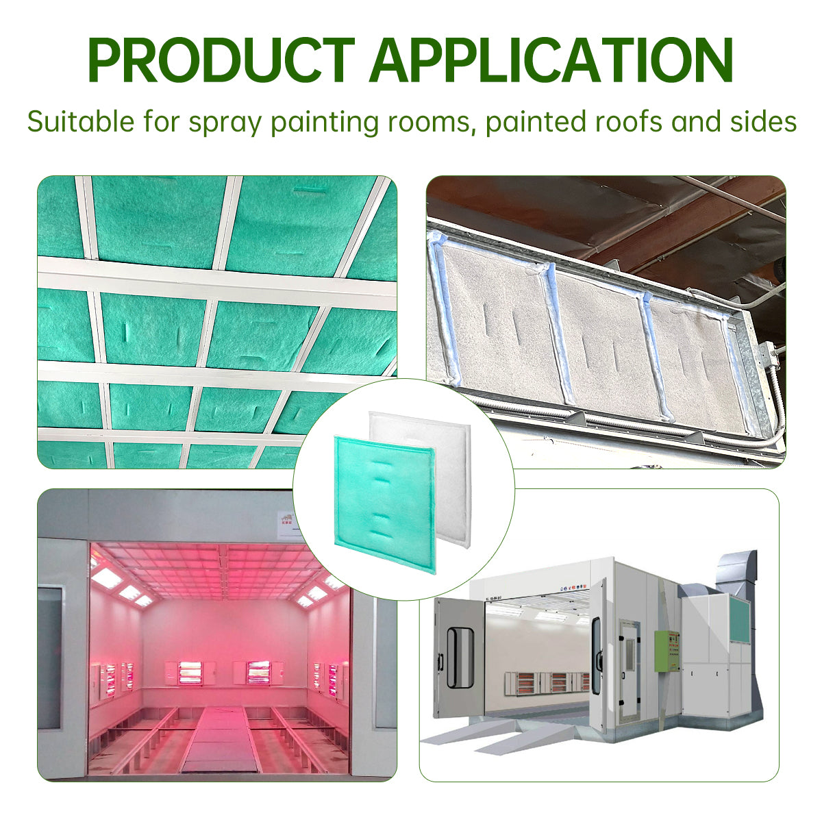 Paint Spray Booth Filter Tacky Intake Panel Pad  Dust Collect Series 55  ValueUpSupplies