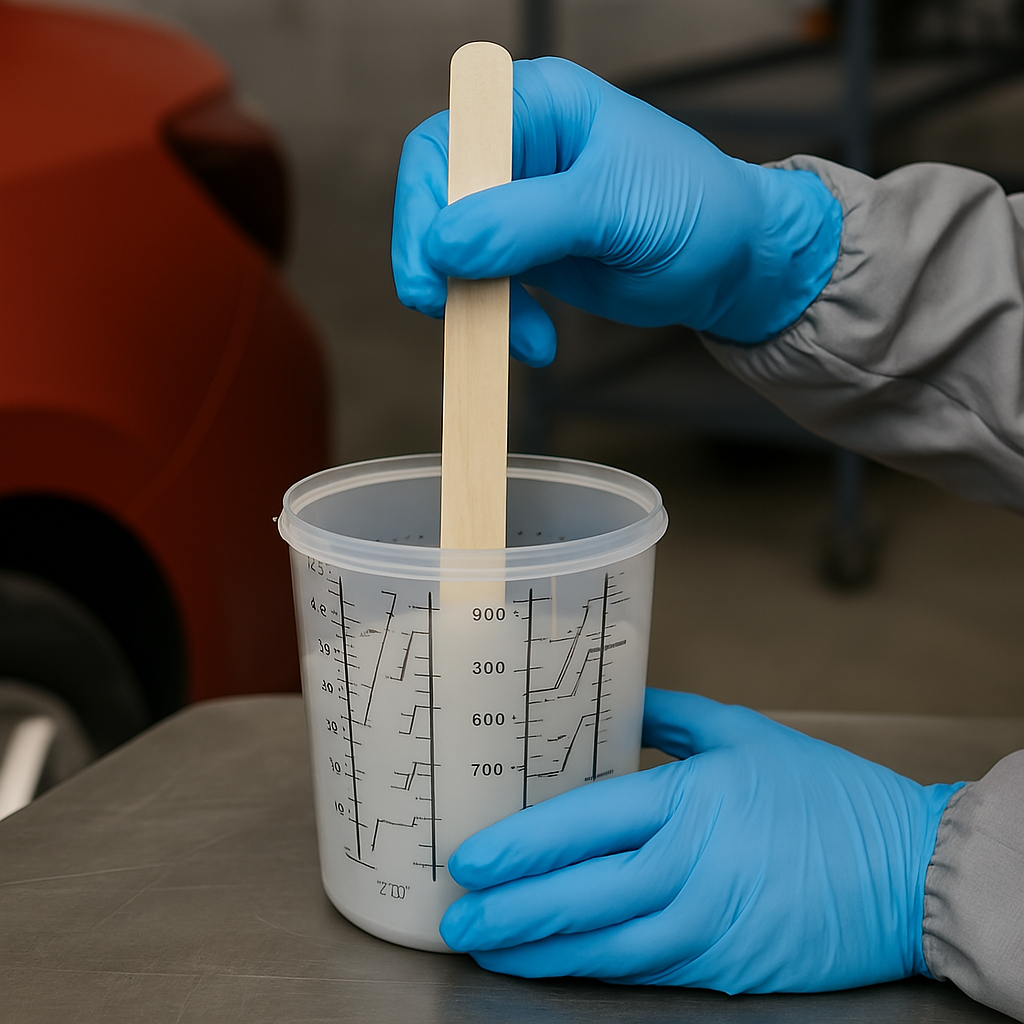 PPS CUPS Disposable Paint Spray Gun Clear Cups Liners with Lids