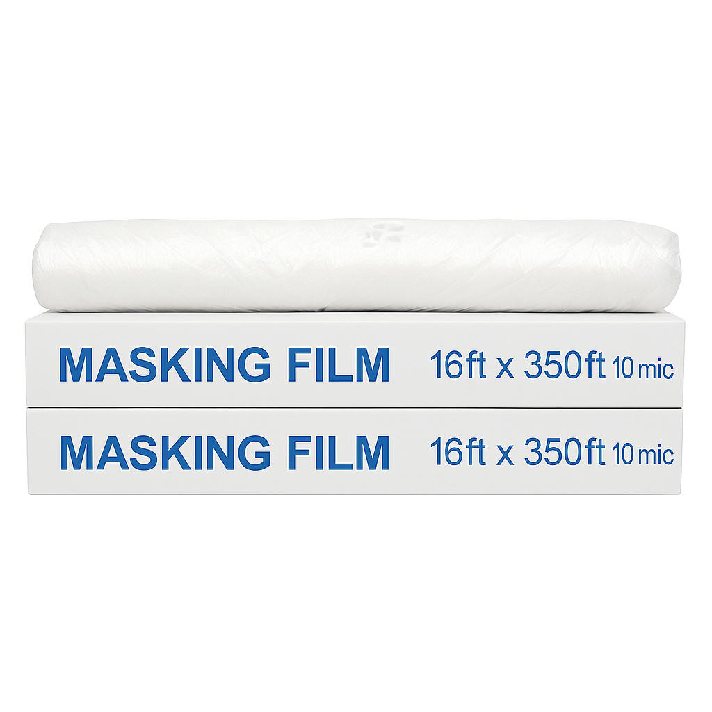 Clear Protective Film Roll Masking Plastic Sheeting Automotive For Painting 10mic