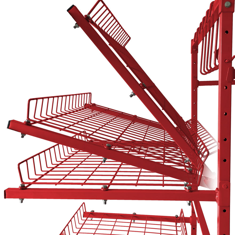 Yuresi Garage Storage Trolley Shelves – Hanging Utility Rack for Workshop & Home Organization Auto