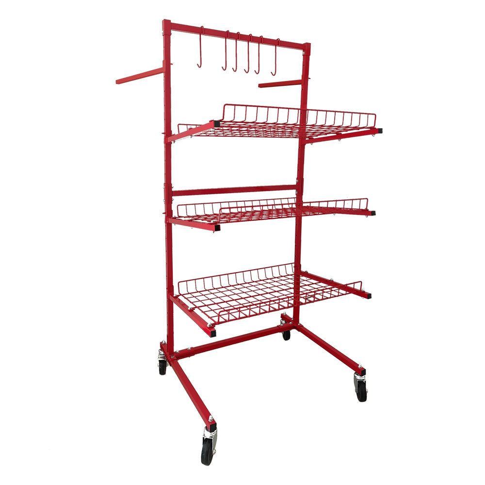 Yuresi Garage Storage Trolley Shelves – Hanging Utility Rack for Workshop & Home Organization Auto