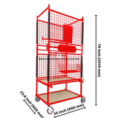 Haivey  Auto Body Work Parts Trolley Bumper Stand Organizer Hood Wings Painting