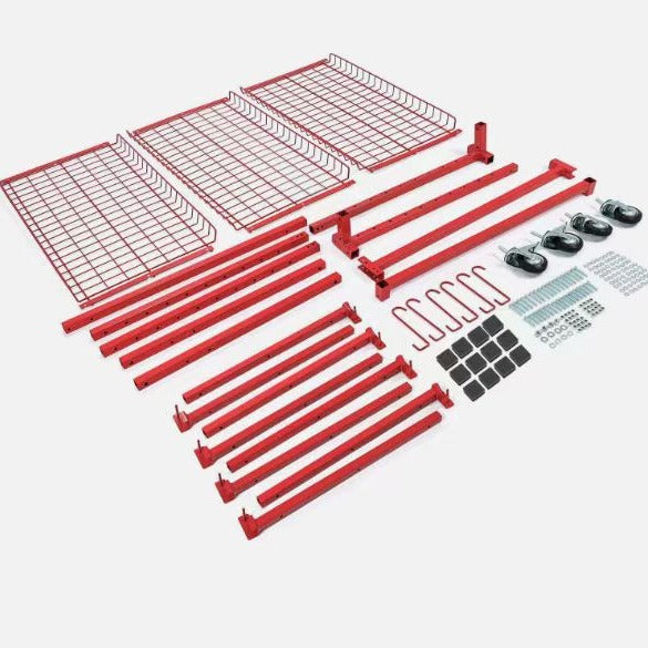 Yuresi Garage Storage Trolley Shelves – Hanging Utility Rack for Workshop & Home Organization Auto