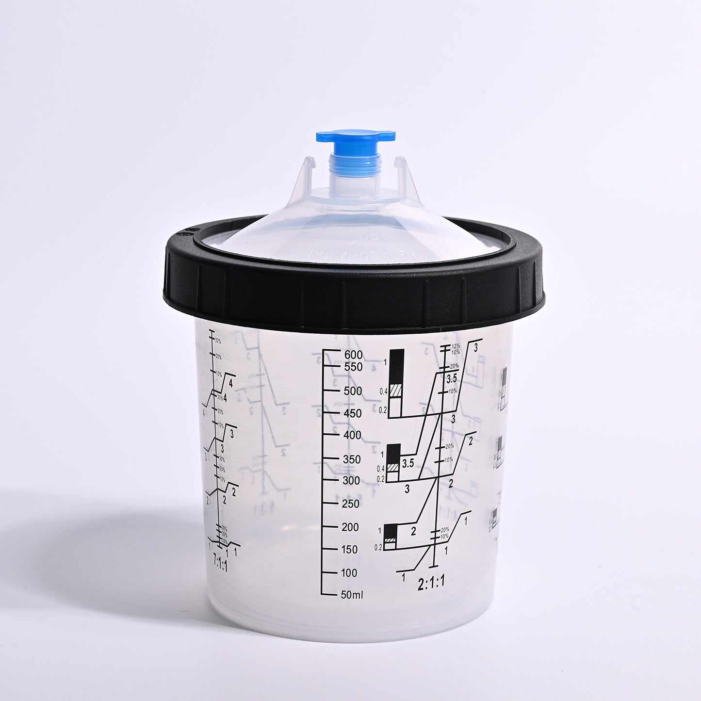 PPS CUPS Disposable Paint Spray Gun Clear Cups Liners with Lids